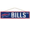 Wincraft NFL Buffalo Bills SignWood Avenue Design, Team Color, 4x17 view 1