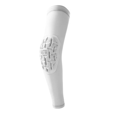 G-Form Pro Team Basketball Sleeve - Shooting Sleeve Arm Protector for Basketball with UPF 50+ Fabric - Padded Compression Arm Sleeve - Protective Sports Gear - White, Adult Small/Medium