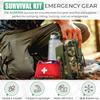 Survival Kit Emergency Supplies -67 Pcs, 14-in-1 Survival Gear: First Aid, Compass, Flashlight, Bracelet, plier, Saw & More for Outdoor Camping, Hiking & Survival. Gift for Men Boyfriends Boys Dads view 2