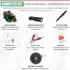 Survival Kit Emergency Supplies -67 Pcs, 14-in-1 Survival Gear: First Aid, Compass, Flashlight, Bracelet, plier, Saw & More for Outdoor Camping, Hiking & Survival. Gift for Men Boyfriends Boys Dads view 3