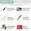 Survival Kit Emergency Supplies -67 Pcs, 14-in-1 Survival Gear: First Aid, Compass, Flashlight, Bracelet, plier, Saw & More for Outdoor Camping, Hiking & Survival. Gift for Men Boyfriends Boys Dads view 4