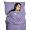 Pike Trail Sleeping Bag Liner  Travel and Camping Sheet, Lightweight and Compact Insert with Full Length Zipper and Guarantee (Metallic Lavender, Medium, 82 in. L x 29 in. W Single Bed) view 1