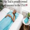 Pike Trail Sleeping Bag Liner  Travel and Camping Sheet, Lightweight and Compact Insert with Full Length Zipper and Guarantee (Metallic Lavender, Medium, 82 in. L x 29 in. W Single Bed) view 3