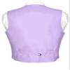 Vesuvio Napoli Men's Paisley Design Dress Vest & Bow Tie LAVENDER Color BOWTie Set sz 6XL view 2