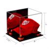 Better Display Cases Acrylic Baseball Cap Display Case with Mirror and Orange Risers (A006-OR) view 2