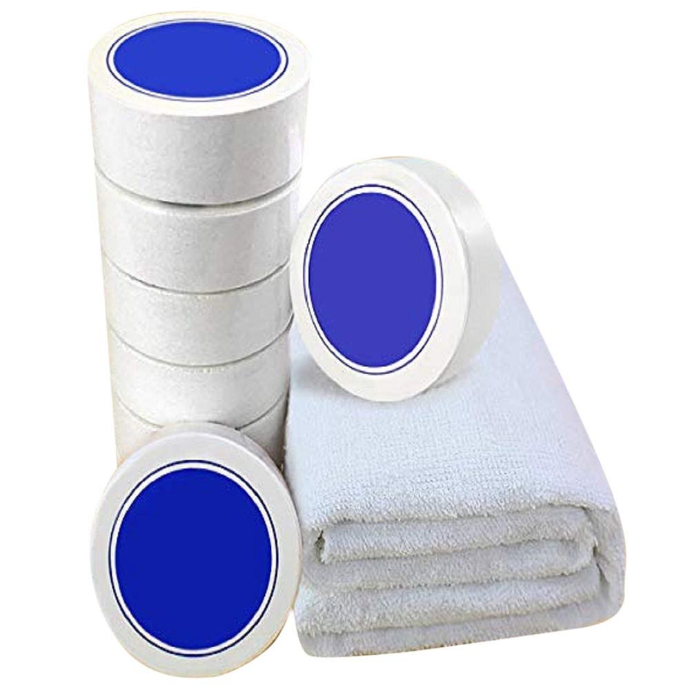 Reusable Compressed Towels Tablets - Cotton Compressed Towels White - 12 Pack