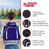 No Errors Sports RBP Rookie Baseball and Softball Backpack - Baseball and Softball Bat Bag with Fence Hooks for Kids, 2 Bat Pockets Bag for Boys and Girls(purple) view 4