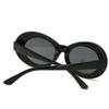 FOURCHEN Clout Goggles Sunglasses for kids Bold Retro Oval Round Lens (black 2pack) view 3