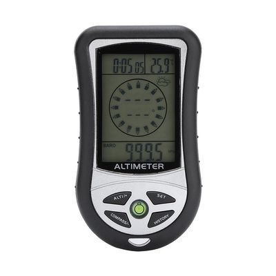 Digital, High-Precision LED Outdoor Altimeter Barometer Thermometer Weather Forecast Clock for Climbing, Hiking, and C