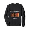 Funny Reading Gift Sweatshirt Life is Short Read Fast view 1