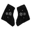 Baosity 1 Pair Velvet Figure Ice Skate Boot Covers Shoes/Roller/Ice Hockey Sports, Black-S, as described