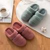 Winter Cotton Slippers, Women with Half A Pack of Home Interior Floor Slippers - Warm Non-Slip Heavy-Bottomed Non-Slip view 2