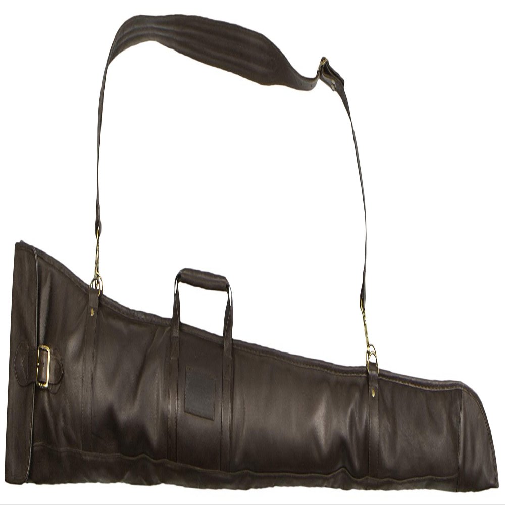 Wild Hare Shooting Gear 54 Inch Leather Gun Slip (Java (Dark Brown))