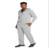 9 Crowns Men's Mid-Weight Fleece Modern Fit Sweat Suit Hoodie Set-Ash-Small