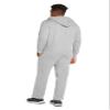 9 Crowns Men's Mid-Weight Fleece Modern Fit Sweat Suit Hoodie Set-Ash-Small view 3