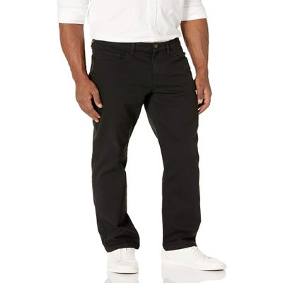 Amazon Essentials Men's 5-Pocket Comfort Stretch Chino Pants, Black, 31W x 28L