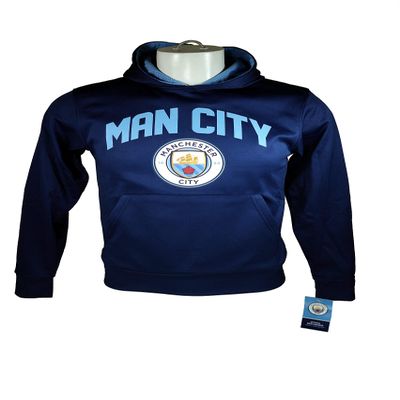 Manchester City F.C. Fleece Jacket Official Soccer Youth Hoodie YL 006