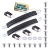 2 Pcs Luggage Handle Replacement  Durable Suitcase Handle Replacement with Screws, Fits Holes 8.9" Apart, Overall Length 9.56", One Size for Suitcases, Bags, Briefcases  Easy for Luggage Repairs view 1