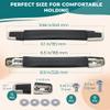 2 Pcs Luggage Handle Replacement  Durable Suitcase Handle Replacement with Screws, Fits Holes 8.9" Apart, Overall Length 9.56", One Size for Suitcases, Bags, Briefcases  Easy for Luggage Repairs view 2