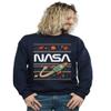 Absolute Cult NASA Men's Fair Isle Sweatshirt Navy Blue Large view 1