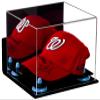 Better Display Cases Acrylic Baseball Cap Display Case with Mirror, Wall Mount and Blue Risers (A006-BLR) view 1