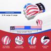DEFY Padded Inner Gloves Quick 75cm Long Strap  Inner Boxing Gloves Gel Padded Knuckle Protection  Elasticated Boxing Hand Wraps for MMA Muay Thai Kickboxing Martial Arts Pair (US Flag, Small) view 4