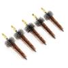BOOSTEADY 5 Pcs Phosphor Bristle Bronze Bore Gun Cleaning Brush for Pistol Shotgun with 50 Professional Square Patches Multi-Caliber