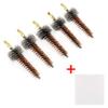 BOOSTEADY 5 Pcs Phosphor Bristle Bronze Bore Gun Cleaning Brush for Pistol Shotgun with 50 Professional Square Patches Multi-Caliber view 2