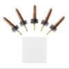 BOOSTEADY 5 Pcs Phosphor Bristle Bronze Bore Gun Cleaning Brush for Pistol Shotgun with 50 Professional Square Patches Multi-Caliber view 3