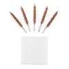 BOOSTEADY 5 Pcs Phosphor Bristle Bronze Bore Gun Cleaning Brush for Pistol Shotgun with 50 Professional Square Patches Multi-Caliber view 2