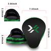 Xnature Curved Boxing MMA Punching Mitts Boxing Pads Hook & Jab Pads MMA Target Focus Punching Mitts Thai Strike Kick Shield a Pair (Dark Green) view 2
