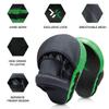 Xnature Curved Boxing MMA Punching Mitts Boxing Pads Hook & Jab Pads MMA Target Focus Punching Mitts Thai Strike Kick Shield a Pair (Dark Green) view 3