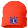 ALLNTRENDS Adult Beanie EMT Embroidered Emergency Medical Hat Winter Holiday Cap (Orange) view 1