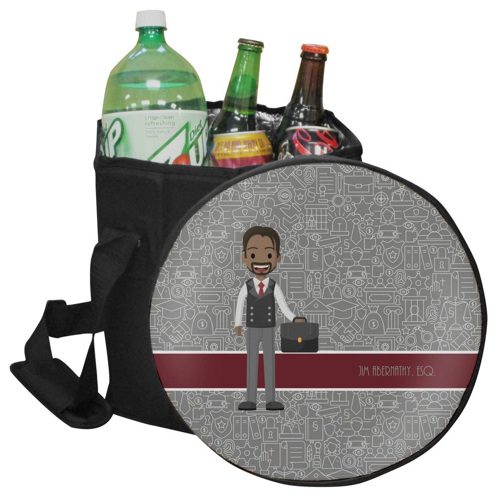 YouCustomizeIt Personalized Lawyer/Attorney Avatar Collapsible Cooler & Seat