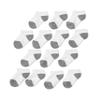 Amazon Essentials Unisex Kids' Cotton Low Cut Cushioned Socks for Boys Girls Toddlers, 14 Pairs, White/Grey, Small (2-4 Years) view 1