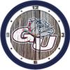 SunTime Gonzaga Bulldogs - Weathered Wood Wall Clock view 1