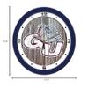 SunTime Gonzaga Bulldogs - Weathered Wood Wall Clock view 3