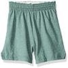 Soffe Big Girl's Authentic Low-Rise Shorts, Filtered Turquoise Heather, Large view 1