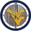 SunTime West Virginia Mountaineers - Weathered Wood Wall Clock view 1