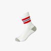 Amazon Essentials Boys' Cotton Cushioned Athletic Crew Sports Socks, 10 Pairs, White Stripe, Small (2-4 Years) view 2