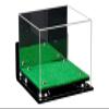Better Display Cases Acrylic Baseball Cap Display Case with Mirror, Wall Mount, Silver Risers and Turf Base (A006-SR) view 4