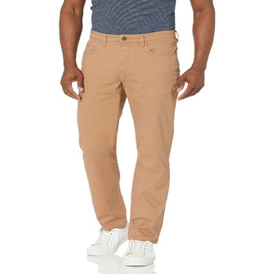 Goodthreads Men's Straight-Fit 5-Pocket Chino Pants, -Khaki, 42W x 29L