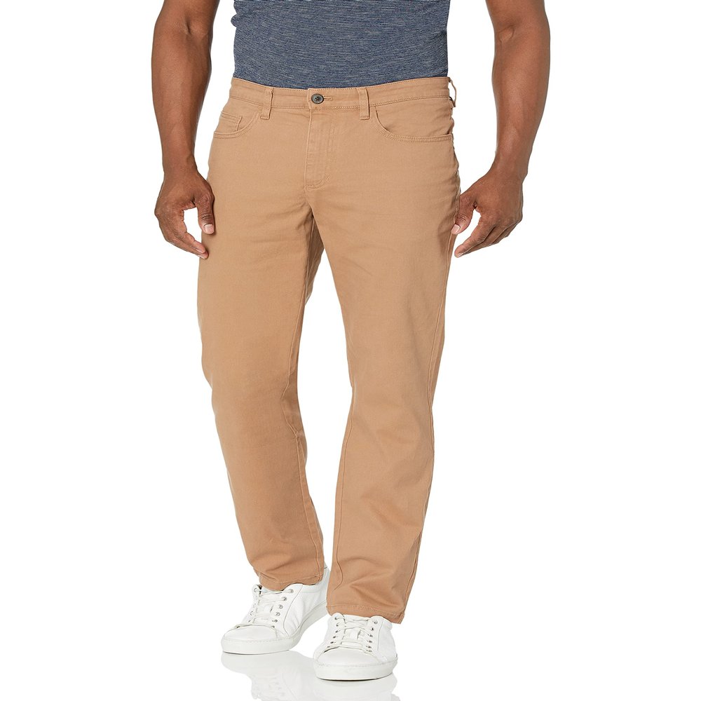 Goodthreads Men's Straight-Fit 5-Pocket Chino Pants, -Khaki, 42W x 29L