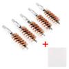 BOOSTEADY 5 Pcs Phosphor Bristle Bronze Bore Gun Cleaning Brush for Pistol Shotgun with 50 Professional Square Patches Multi-Caliber view 2