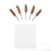 BOOSTEADY 5 Pcs Phosphor Bristle Bronze Bore Gun Cleaning Brush for Pistol Shotgun with 50 Professional Square Patches Multi-Caliber view 3