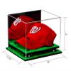Better Display Cases Acrylic Baseball Cap Display Case with Mirror, Black Risers and Turf Base (A006-BR) view 2