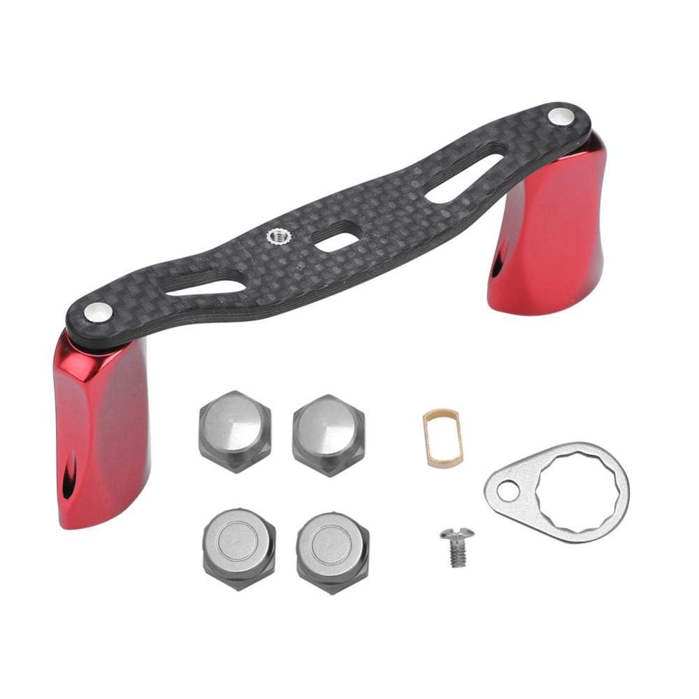 Fishing Reel Handle Replacement, Fishing Baitcast Reel Handle Rocker Replacement Baitcasting Tool for D/S (Red)