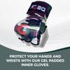 DEFY Padded Inner Gloves Quick 75cm Long Strap  Inner Boxing Gloves Gel Padded Knuckle Protection  Elasticated Boxing Hand Wraps for MMA Muay Thai Kickboxing Martial Arts Pair (Green Camo, X-Large) view 2