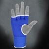 DEFY Padded Inner Gloves Quick 75cm Long Strap  Inner Boxing Gloves Gel Padded Knuckle Protection  Elasticated Boxing Hand Wraps for MMA Muay Thai Kickboxing Martial Arts Pair (Blue, Small) view 3