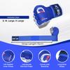 DEFY Padded Inner Gloves Quick 75cm Long Strap  Inner Boxing Gloves Gel Padded Knuckle Protection  Elasticated Boxing Hand Wraps for MMA Muay Thai Kickboxing Martial Arts Pair (Blue, Small) view 4